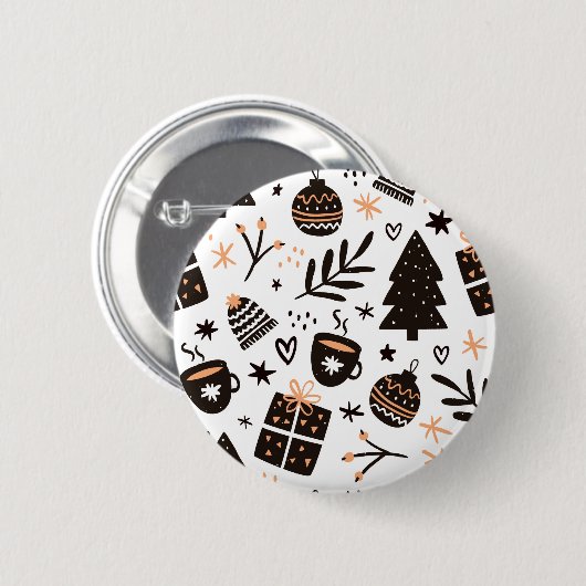 ハマグリ 缶バッジ (正面&裏面)