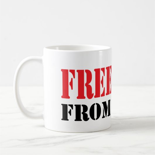 ハマスからの自由なガザ コーヒーマグカップ (左)