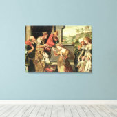 ハマンを遣わされたアハスエロス王の前に キャンバスプリント (インサイチュ (ウッドフロア))