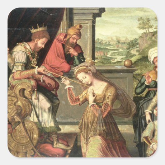 ハマンを遣わされたアハスエロス王の前に スクエアシール (正面)