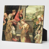 ハマンを遣わされたアハスエロス王の前に フォトプラーク (側面)