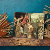 ハマンを遣わされたアハスエロス王の前に フォトプラーク (側面)