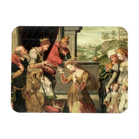 ハマンを遣わされたアハスエロス王の前に マグネット (横)