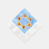 ハマンタシカラフルェンユダヤ星 縁ありカクテルナプキン (角)