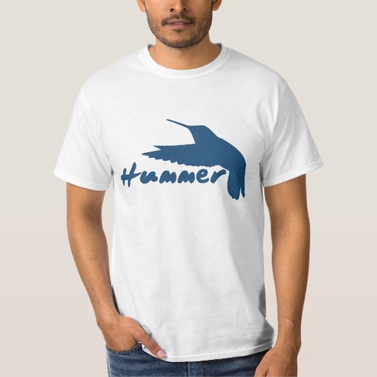 ハマーおもしろいハミングバード Tシャツ (正面)
