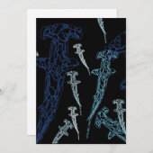 ハマーヘッド·シャークの招待 招待状 (正面/裏面)