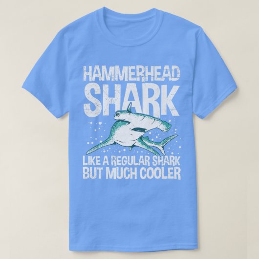 ハマー素晴らしヘッドシャークデザイン Tシャツ (デザイン正面)
