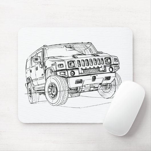 ハマーH2 マウスパッド (マウス)