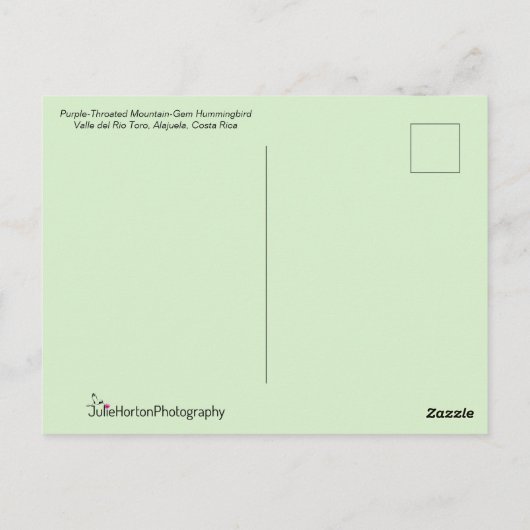 ハミかわいらしグ飛んでいる ポストカード (裏面)