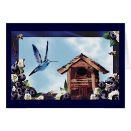 ハミかわいらしドリ、バードハウス、ブルーベリー