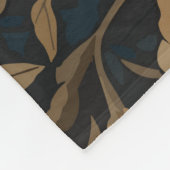 ハミエレガントドリ飛んでいる・ウィリアム・モリスインスパイア フリースブランケット (角)