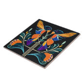 ハミカラフルドリアールヌーボーアールデコ タイル (側面)