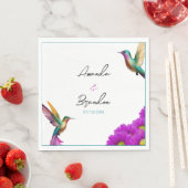 ハミカラフルニドリ紫のデイジー結婚ズ スタンダードランチョンナプキン (インサイチュ)