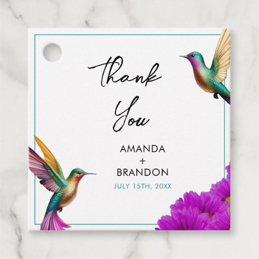 ハミカラフルニドリ紫のデイジー結婚ズ フェイバータグ (正面)