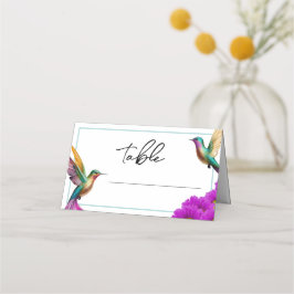 ハミカラフルニドリ紫のデイジー結婚ズ プレイスカード