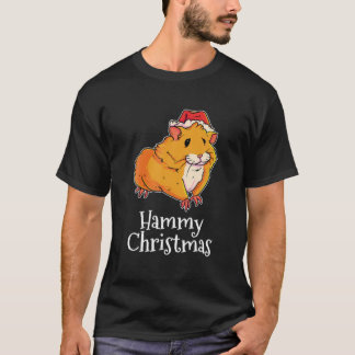 ハミクリスマスメリークリスマスサンタスハットPjs Gif Tシャツ