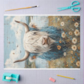 ハミッシュと名付けられたデコップハイランドカウグ 薄葉紙 (クラフト)