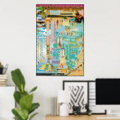 ハミティック図、エミティック図、ジャフェス図 ポスター (ホームオフィス)