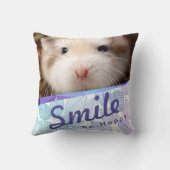 ハミビル – かわいいハムスタージオデザイン クッション (裏面)