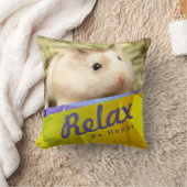 ハミビル – かわいいハムスタージオデザイン クッション (ブランケット)