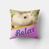 ハミビル – かわいいハムスタージオデザイン クッション (裏面)