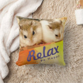 ハミビル – かわいいハムスタージオデザイン クッション (ブランケット)