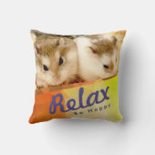 ハミビル – かわいいハムスタージオデザイン クッション (裏面)