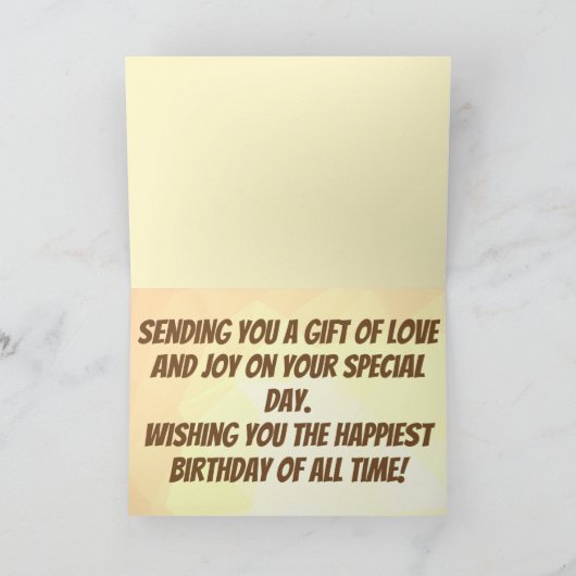 ハミビル – かわいいハムスターハッピーバースデーカード カード (内部)