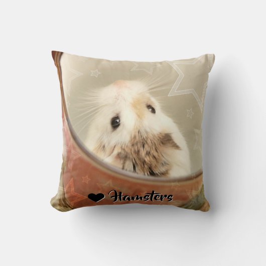 ハミビル – かわいいハムスター クッション (正面)
