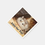 ハミビル – かわいいハムスター スタンダードカクテルナプキン (角)