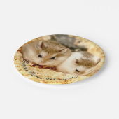 ハミビル – かわいいハムスター ペーパープレート (アングル)