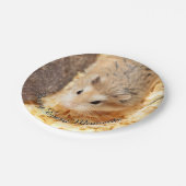 ハミビル – かわいいハムスター ペーパープレート (アングル)