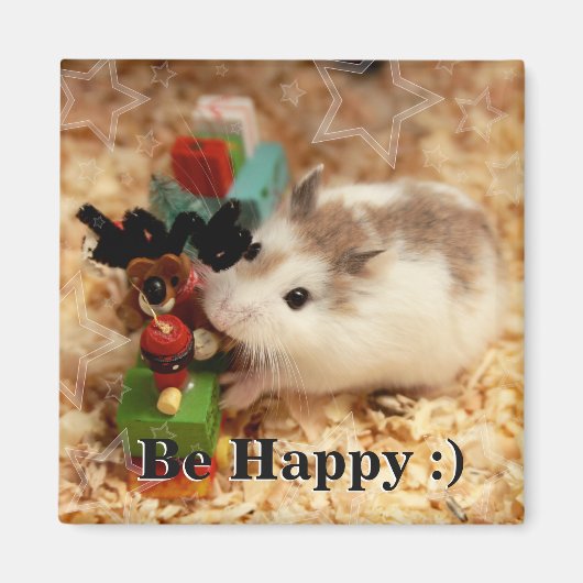 ハミビル – かわいいハムスター マグネット (正面)