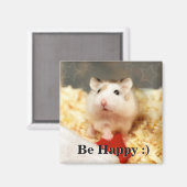 ハミビル – かわいいハムスター マグネット (正面/裏面)
