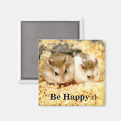 ハミビル – かわいいハムスター マグネット (正面/裏面)