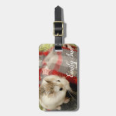 ハミビル – かわいいハムスター ラゲッジタグ (正面縦)