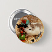 ハミビル – かわいいハムスター 缶バッジ (正面&裏面)