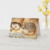 ハミビル – ハムスター友情 カード (黄色い花)