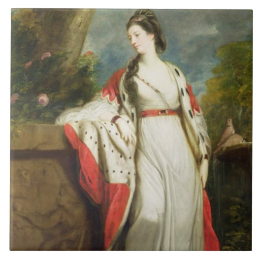 ハミルトンのエリザベスの射撃、公爵夫人および公爵夫人 タイル (正面)
