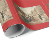 ハミルトンはウォールストリートの覆いの下で散歩します ラッピングペーパー (ロールコーナー)