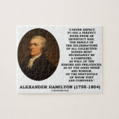 ハミルトンは決して完全な仕事の不完全な人を期待しません ジグソーパズル (横)