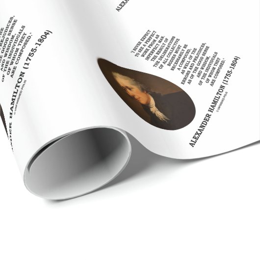 ハミルトンは決して完全な仕事の不完全な人を期待しません ラッピングペーパー (ロールコーナー)