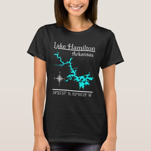 ハミルトンアーカンソー湖3 Tシャツ (正面)