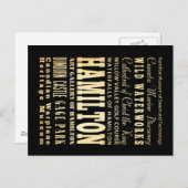 ハミルトンシティオブオンタリオタイポグラフィアート ポストカード (正面/裏面)