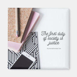 ハミルトンジャスティスデューティソサエティ感動的引用文 マグネット