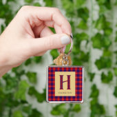 ハミルトンタータンチェックモノグラムH キーホルダー (手)