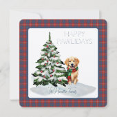 ハミルトンドレスエンシェントタータンチェックハッピーパウィーデイズドッグ (正面)