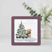 ハミルトンドレスエンシェントタータンチェックハッピーパウィーデイズドッグ (スタンド正面)