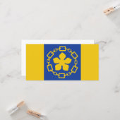 ハミルトン国旗(オンタリオ州,カナダ) カード (正面/裏面インサイチュ)