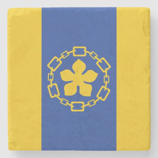 ハミルトン国旗（オンタリオ州，カナダ） ストーンコースター (正面)